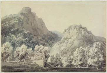 Waterfall at Lodore, Cumberland